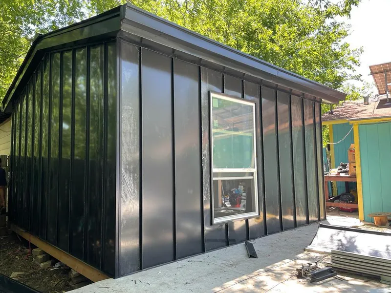 Black standing seam metal wall panels for Metal Roof Installation in Monterey Park